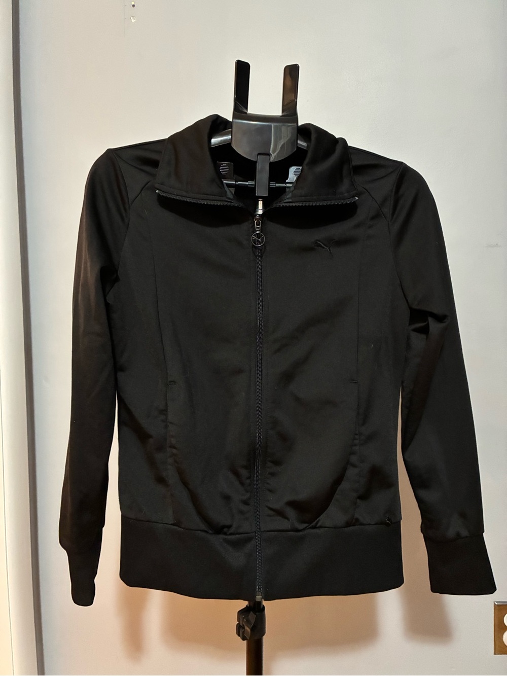 Puma Black Zip-Up Athletic Jacket